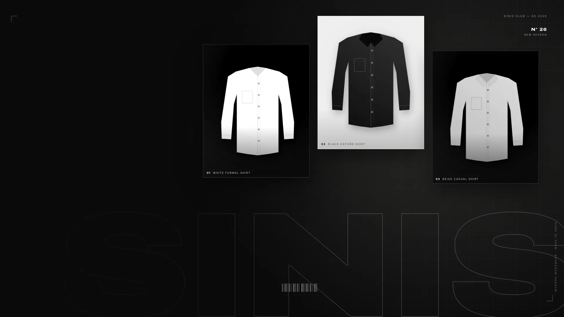 SINIS CLUB — new season menswear