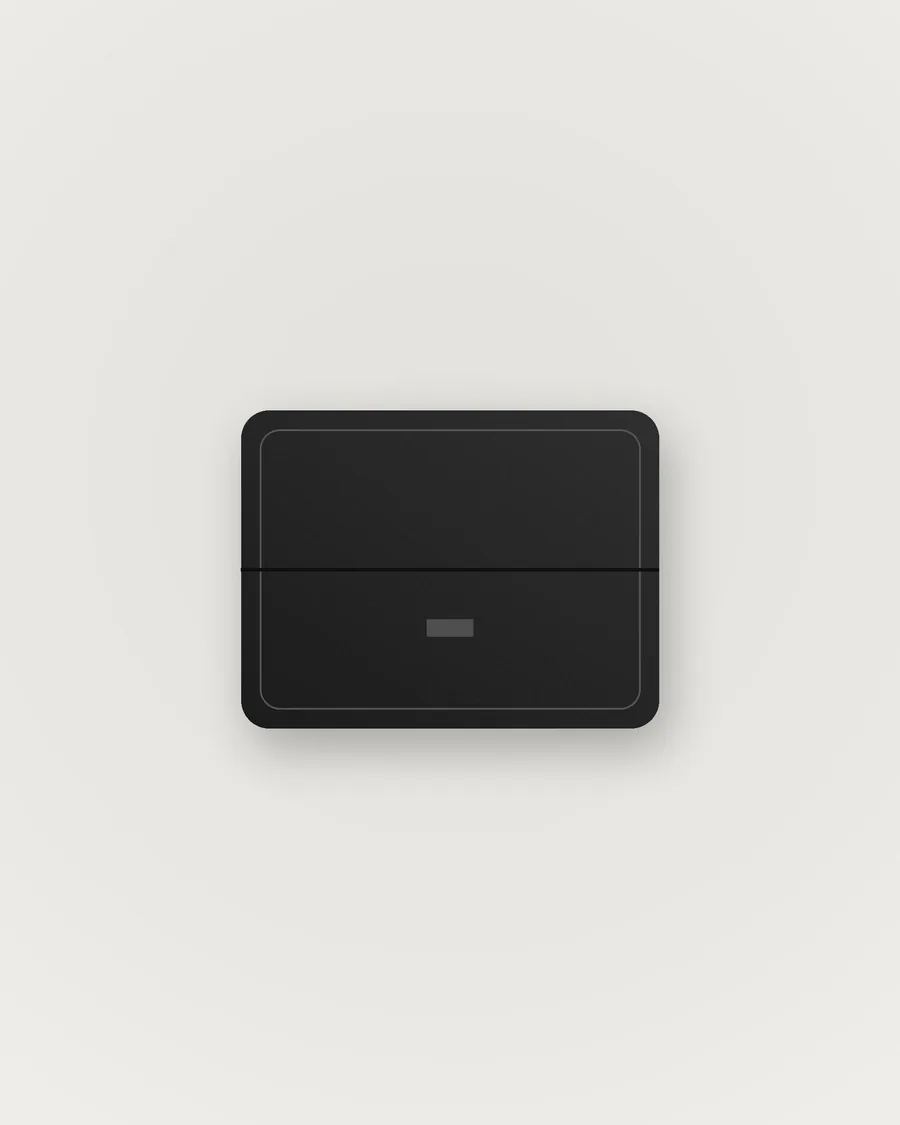Minimal Black Wallet — front