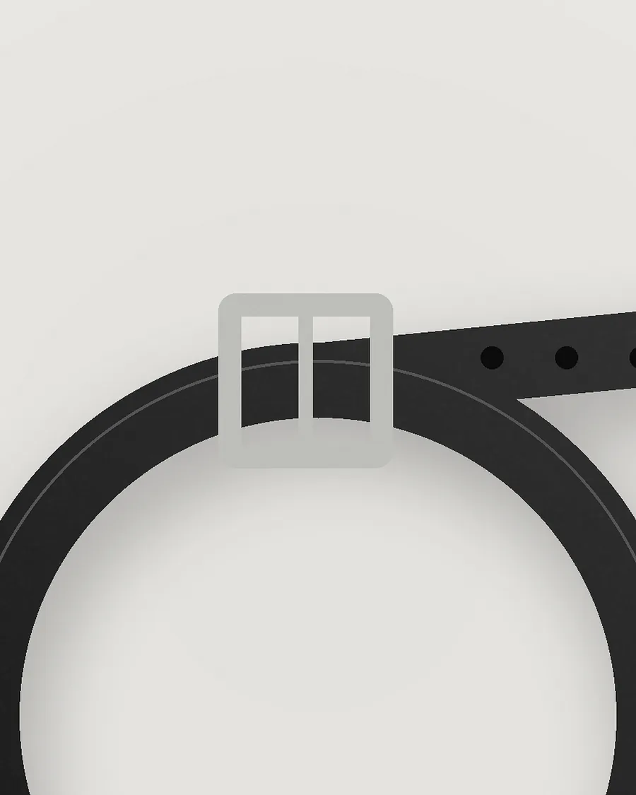 Premium Leather Belt — detail