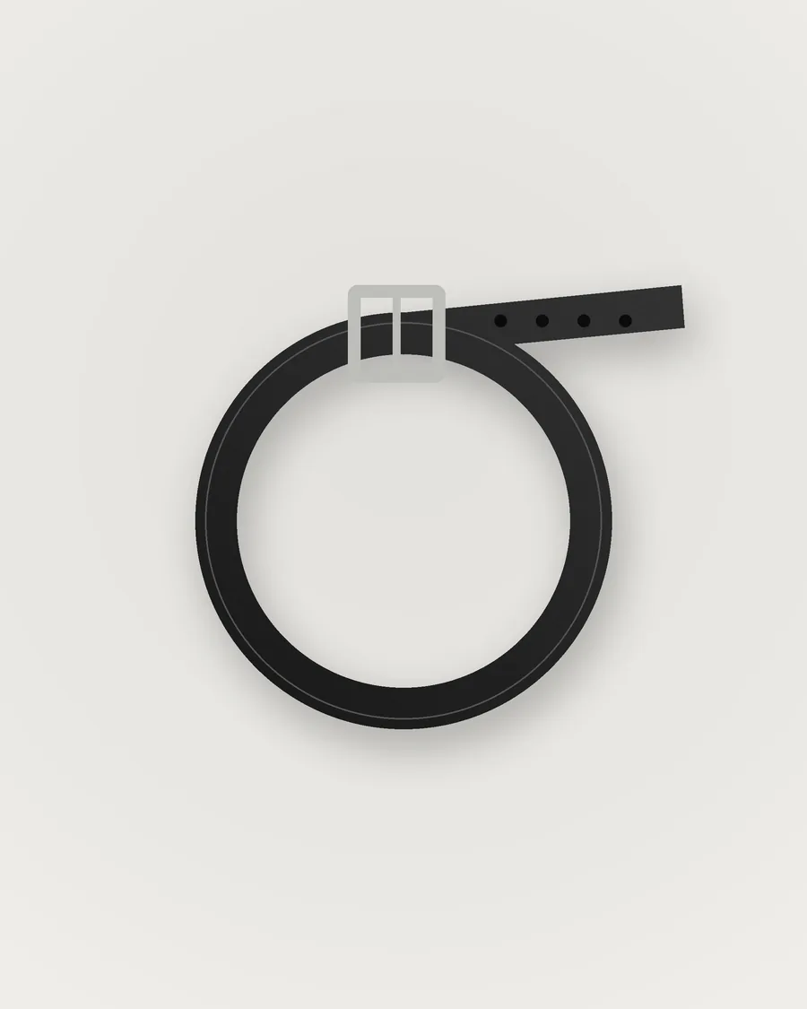 Premium Leather Belt — front