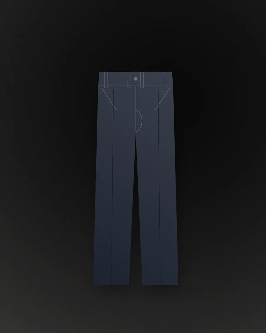 Slim Fit Navy Trousers — lifestyle