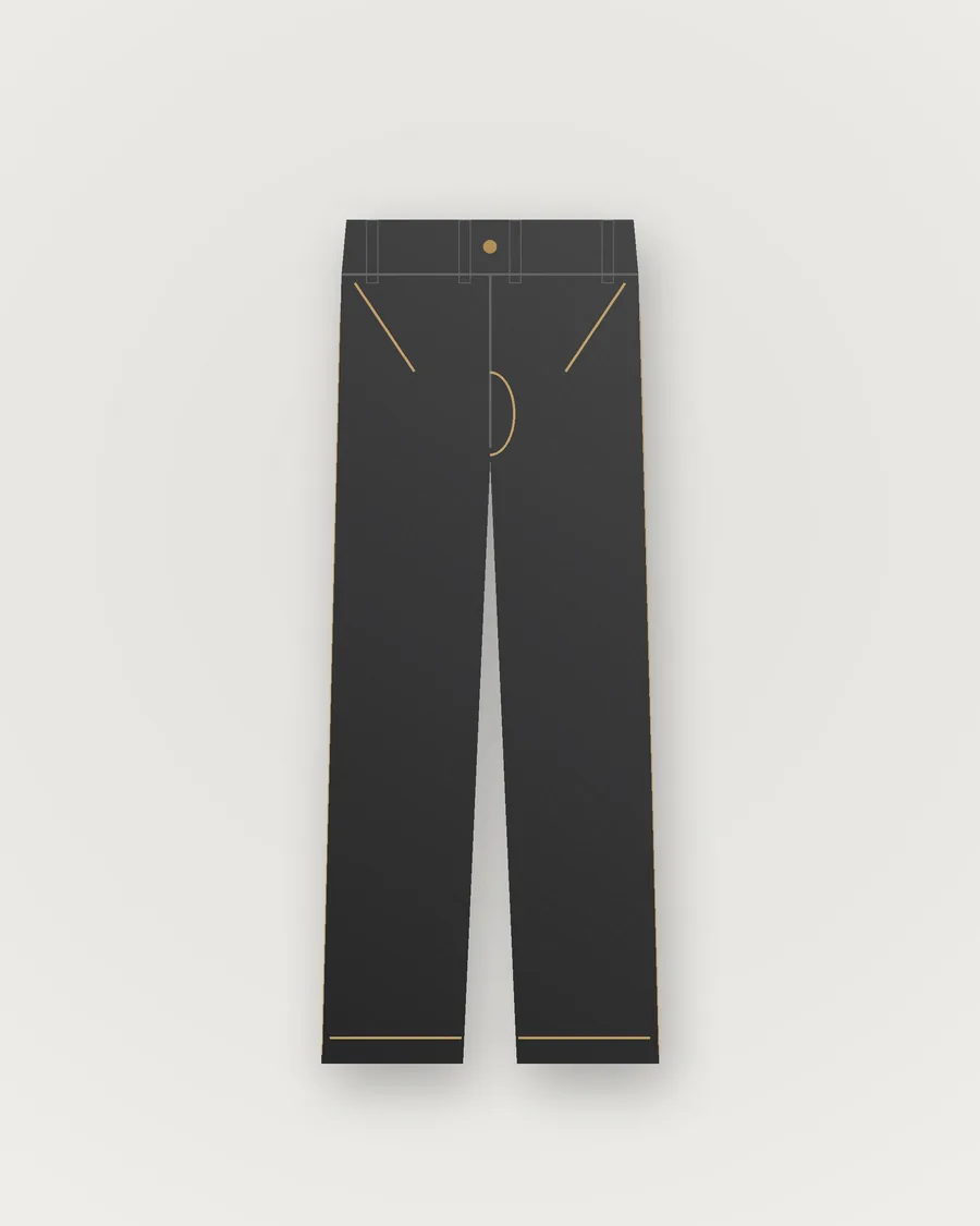 Washed Black Jeans — front