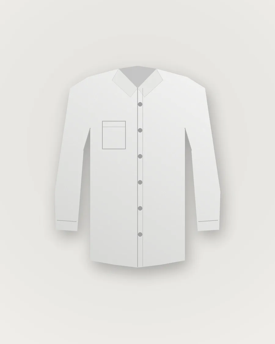 Crisp White Formal Shirt — front